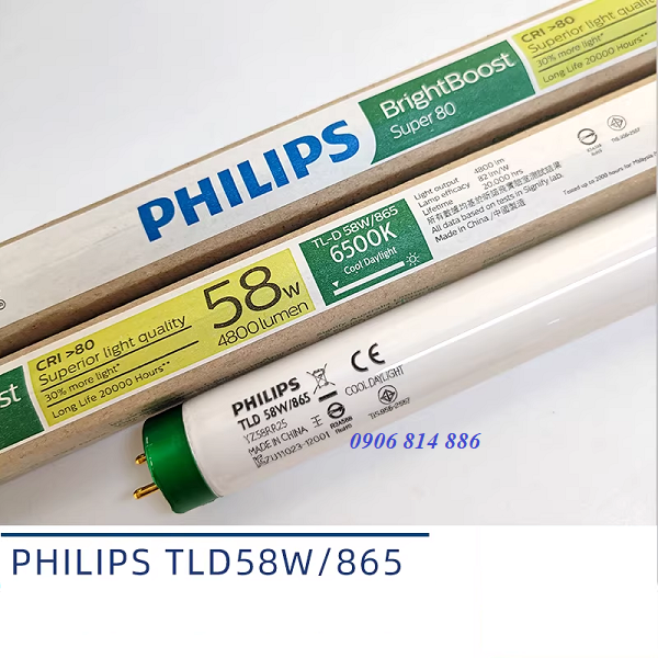 bong den t8 philips 58w
