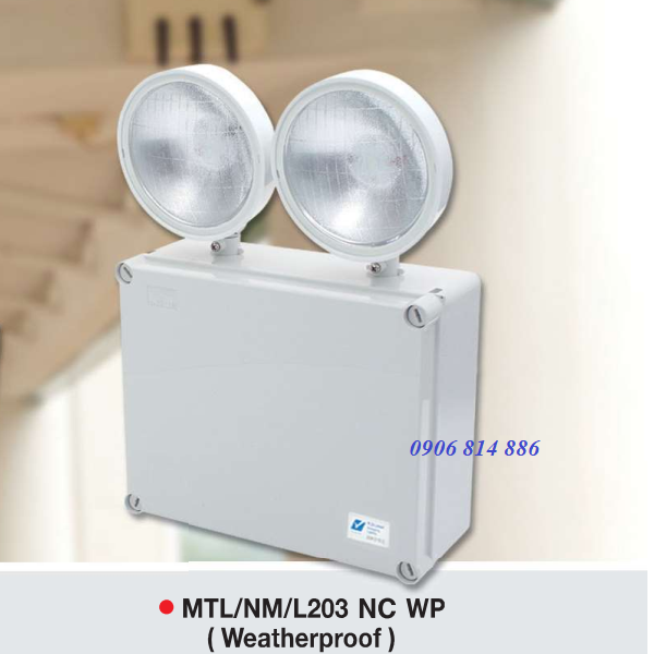 Đèn sự cố chống nước IP65 MTL/NM/L203 NC WP Maxspid