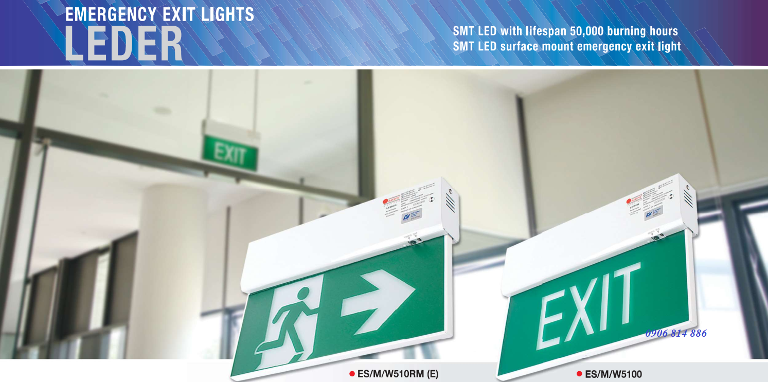 Đèn Exit ES/M/W5100 Maxspid