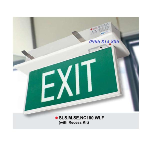 Đèn Exit Maxspid gắn âm trần SLS.M.SE.NC180.WLF